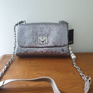 Luxury BADGLEY MISCHKA bag in glitter NEW with tag